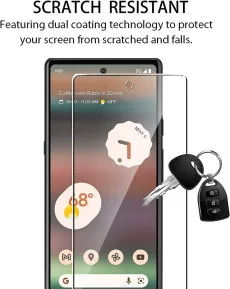 Google Pixel 6a Screen Protector Tempered Glass (2 Pack)