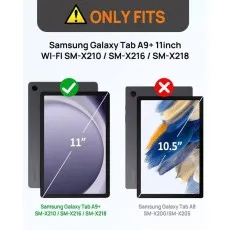 Compatibility guide for Samsung Galaxy Tab A9 Plus 11'' 2023 case with model comparison