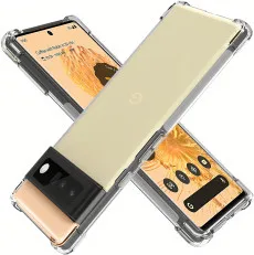 Google Pixel 6 Bumper Clear Case Shockproof Slim Case , 6.4 inch, Crystal Clear