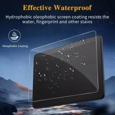 Effective waterproof screen protector for Amazon Fire HD 8 (12th Gen, 2024) with hydrophobic and oleophobic coating to resist water, fingerprints, and stains