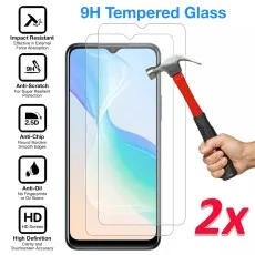 Vivo Y01 2-pack 9H tempered glass, impact-resistant, anti-scratch, and HD clarity