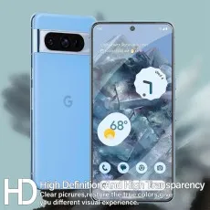 Google Pixel 8 Pro screen protector with high definition and transparency, ensuring clear pictures and true color restoration.