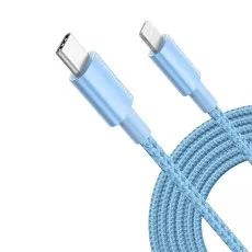 Type C to iPhone Charger Cable - Braided Long USB-C Fast Charging Lead (1m, 2m, 3m) for iPhone 14, 13, 12, 11, X, 8