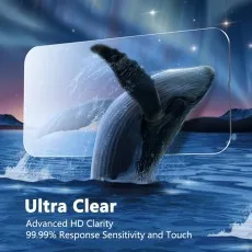 Ultra-clear HD screen protector with 99% transparency for a crisp and vivid viewing experience.