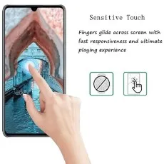 Sensitive touch screen protector. Fingers glide smoothly for fast response and gaming