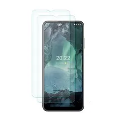 Two-pack tempered glass protector for Vivo Y28 display.