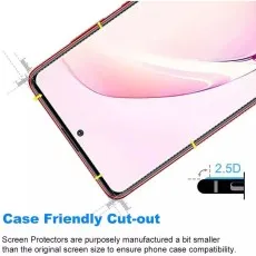 Samsung Galaxy A71 5G Case-friendly screen protector with 2.5D curved edges and a small border.