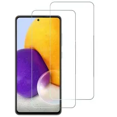 2-pack tempered glass screen protectors for Samsung Galaxy A72, clear and full coverage