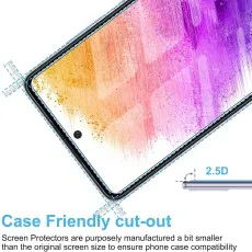 Crystal Clear 2-Pack Screen Protectors for Samsung A73 5G – Anti-Fingerprint & Full Coverage