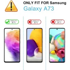 Crystal Clear 2-Pack Screen Protectors for Samsung A73 5G – Anti-Fingerprint & Full Coverage
