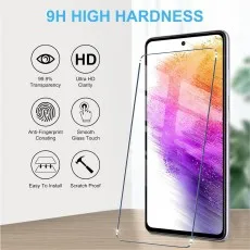 Crystal Clear 2-Pack Screen Protectors for Samsung A73 5G – Anti-Fingerprint & Full Coverage