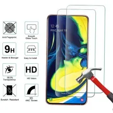 2-Pack Tempered Glass Screen Protectors for Samsung A80 – Shatterproof & Scratch-Resistant