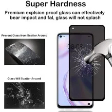 Super hardness screen protector for Huawei P40 Lite 5G explosion-proof glass prevents scattering upon impact. Shows hammer test