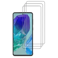Samsung Galaxy F55 with two screen protectors layered above it