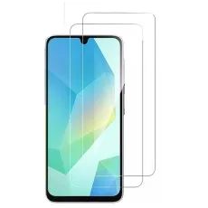 Samsung M05 2-pack screen protectors with full-screen clear tempered glass coverage
