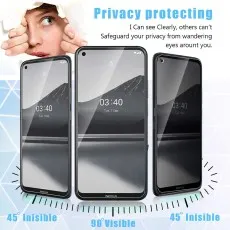 Nokia 3.4 Tempered Glass Privacy Protector 2-Pack – Anti-Glare & Touch Sensitive