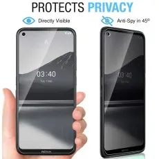 Nokia 3.4 Tempered Glass Privacy Protector 2-Pack – Anti-Glare & Touch Sensitive