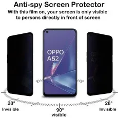 Oppo A52 Privacy Screen Protector 2 Pack – Anti Spy Tempered Glass UK