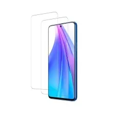 Realme 11 smartphone with two clear screen protectors.