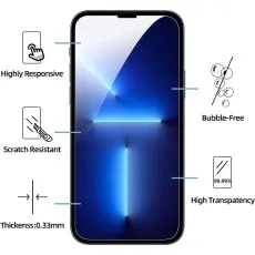 Premium Tempered Glass for Samsung M53 – 2-Pack, Crystal Clear, Smudge Resistant