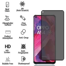 Oppo A54 Privacy Glass Screen Protectors – 2 Pack, HD Clarity & Anti-Fingerprint