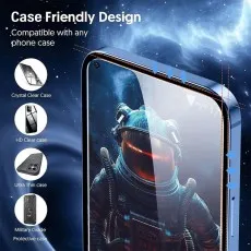 Anti-Spy Privacy Screen Protector for Oppo A74 5G – 2-Pack, Case Friendly