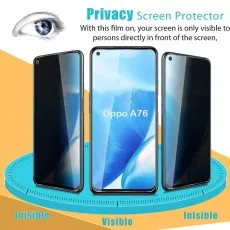 Oppo A76 Privacy Screen Protector – 2 Pack Tempered Glass | UK