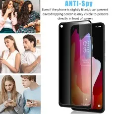 TCL 10L anti-spy screen protector visible directly, prevents eavesdropping even when tilted.