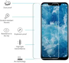 Shatterproof for Nokia C2 Screen Protector, [Full Coverage] Military Grade Protection & Zero Bubble Clear Tempered Glass Case Friendly Film with Phone Stand 5.7 inches- (2 Pack)