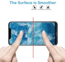 Shatterproof for Nokia C2 Screen Protector, [Full Coverage] Military Grade Protection & Zero Bubble Clear Tempered Glass Case Friendly Film with Phone Stand 5.7 inches- (2 Pack)