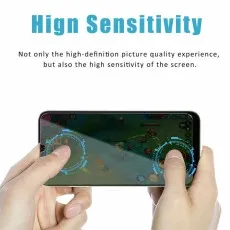 High Sensitivity for gaming. Hands playing mobile game with responsive touch controls