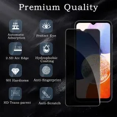 Premium screen protector for likely Galaxy F22 Features auto-adsorption, eye protection, 2.5D edge, hydrophobic anti-fingerprint scratch coatings, 9H hardness, HD transparency
