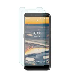 Shatterproof for Nokia C2 Tennen Screen Protector, [Full Coverage] Military Grade Protection & Zero Bubble Clear Tempered Glass Case Friendly Film with Phone Stand 5.45 inches- (2 Pack)