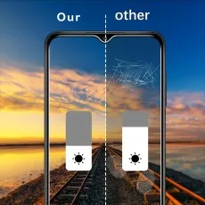 Our privacy screen for Galaxy M22 shows less fingerprint smudging than other