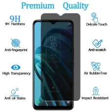 2-Pack Privacy Screen Protectors for Galaxy M30S – Full HD, Anti-Spy, and Tempered Glass