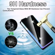 Hammer hitting Vivo iQOO Neo 855 screen protector; ours vs. shattered others