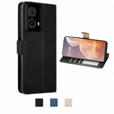 Leather Wallet Case for Motorola Moto G85
