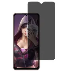 Vivo V17 Neo phone with image on screen, and a dark privacy protector