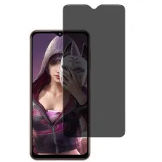 Vivo V11 (2019) phone with image on screen, and a dark privacy protector
