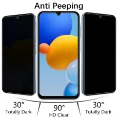 Anti-peeping privacy screen protector for Oscal C80. HD clear at 90°, totally dark at 30°
