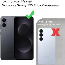 Samsung S25 Edge King Kong Clear Case | Shockproof Transparent Bumper Cover UK