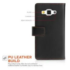 Samsung Galaxy A5 (2017) Leather Wallet Case - Card Slots & Flip Stand