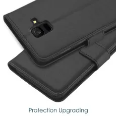 High Quality Samsung Galaxy A6 (2018) Leather Wallet Case - Protective Phone Pouch