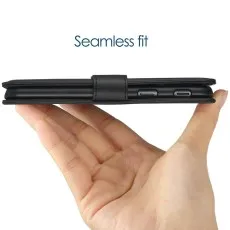 Samsung galaxy A6 2018 Leather wallet case Slim Fit On Mobile