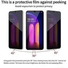 Side views at 45° blocked by privacy screen For Infinix Note 12..