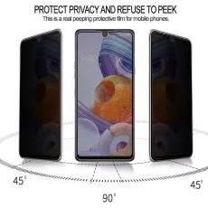 2-Pack Tempered Glass Privacy Screen for LG K50s – Anti-Spy, Full Coverage