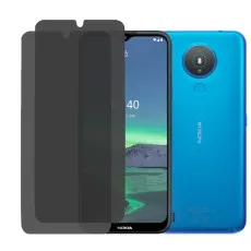 Nokia 1.4 (blue) with two privacy screen protectors