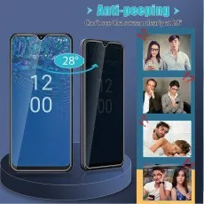 Premium Privacy Screen for Nokia C21 Plus – 2-Pack 9H Tempered Glass