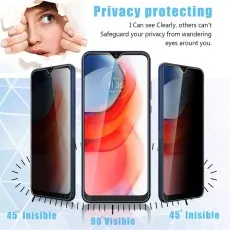 2-Pack Privacy Screen Protector for Motorola Moto E7 Plus – UK Tempered Glass, Anti-Spy, HD Clear, 9H Hardness, Case Friendly