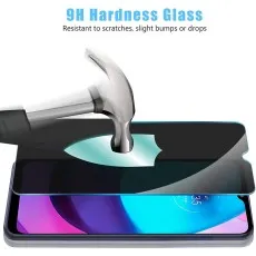 2 Pack Privacy Screen Protector for Motorola Moto E20 – Anti-Spy Tempered Glass, Case Friendly, UK Stock